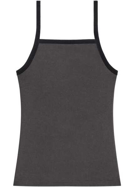 Bluze COURRGES Contrasting Tank Top CHARCOAL Femei (BM 19769981) 3