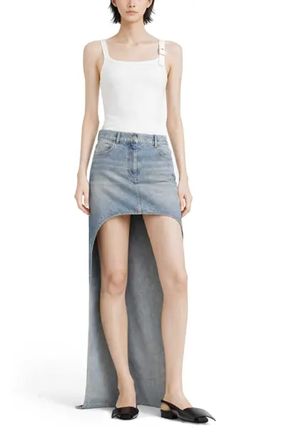 Bluze COURRGES 90S Tank Top With Buckle WHITE Femei (BM 19769999) 2