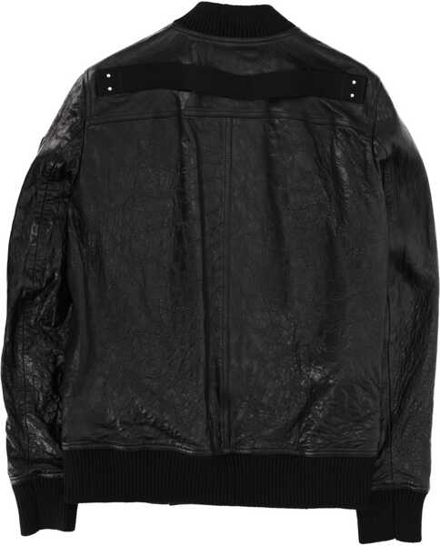 Bomber jacket Rick Owens Bomber Jacket Classic Flight BLACK Barbati (BM 19770017) 2