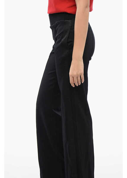 Pantaloni casual Off-White Nylon Track Pants With Logo Side Stripes Black Femei (BM 19770365) 3