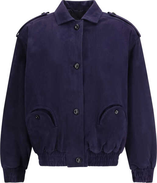 Bomber jacket BLAZ MILANO Viva Charlie suede Bomber Jacket NUIT Femei (BM 19770380) 1