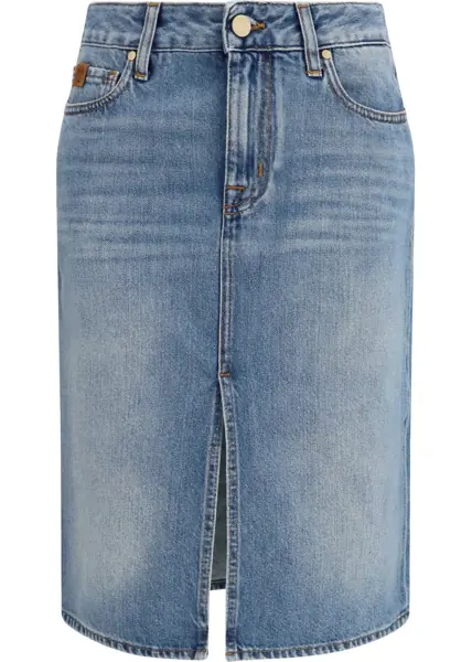 Fuste Jacob Cohen Denim midi Skirt MEDIUM BLUE Femei (BM 19770389) 1