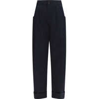 Pantaloni casual Lindsay Barrel Wide Pants gabardine Femei