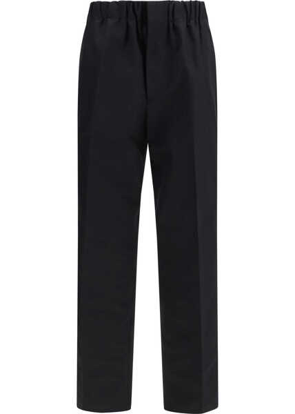 Pantaloni casual Jil Sander Cotton Pants BLACK Barbati (BM 19770422) 1