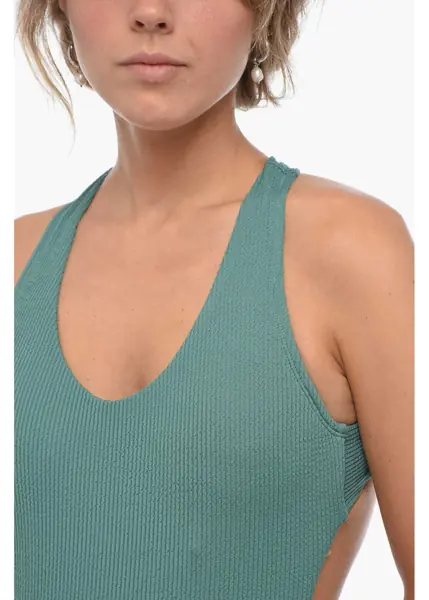 Costume de baie intregi Nike One-Piece Swimsuit Pucker With Criss Cross Design Green Femei (BM 19770470) 3