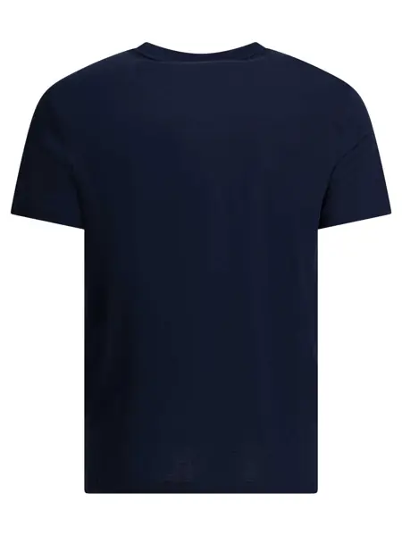 Tricouri Ralph Lauren Crew-neck T-shirt with logo Blue Barbati (BM 19770522) 2