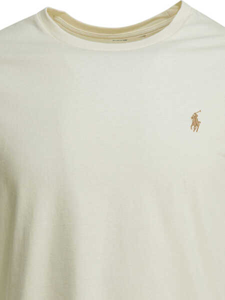 Tricouri Ralph Lauren Crew-neck T-shirt with logo White Barbati (BM 19770525) 3
