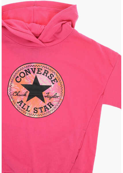 Bluze de trening Converse Hoodie Oversized Chuck With Printed Logo Pink Baieti (BM 19770866) 2