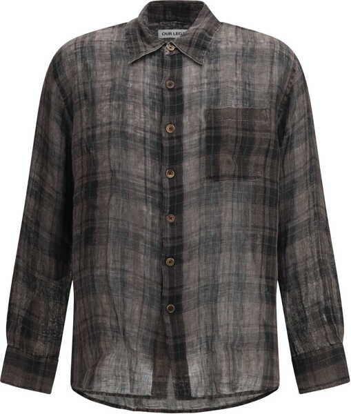 Camasi casual OUR LEGACY Above checked Shirt PENUMBRA CHECK Barbati (BM 19770905) 1