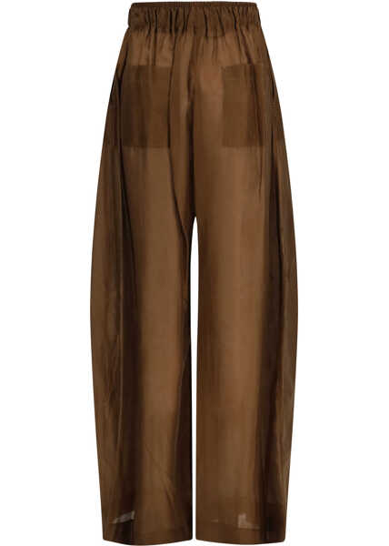 Pantaloni casual The Latest Dora Pants CHOCOLATE Femei (BM 19770947) 2