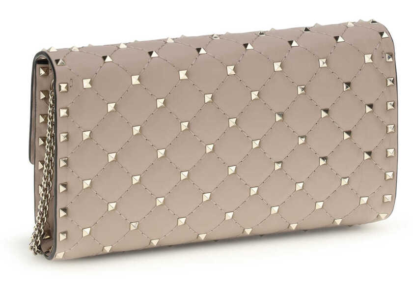 Genti de umar Valentino Garavani Rockstud Spike Shoulder Bag POUDRE Femei (BM 19770956) 3