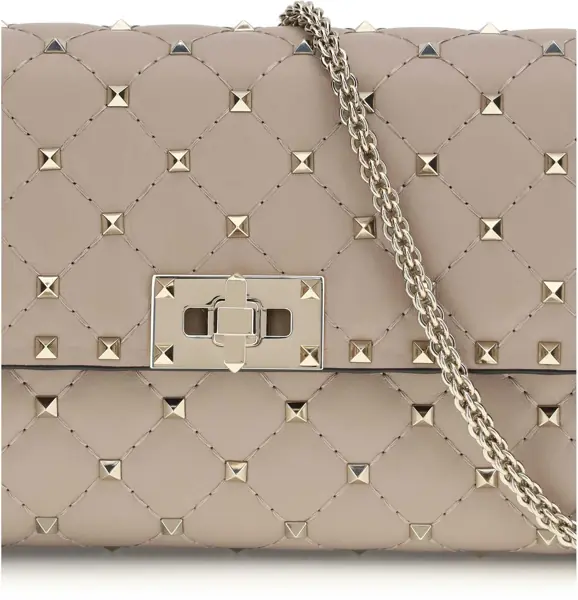 Genti de umar Valentino Garavani Rockstud Spike Shoulder Bag POUDRE Femei (BM 19770956) 4