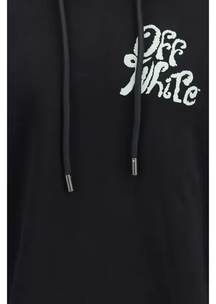 Bluze de trening Off-White Cotton Hoodie BLACK Barbati (BM 19770989) 3