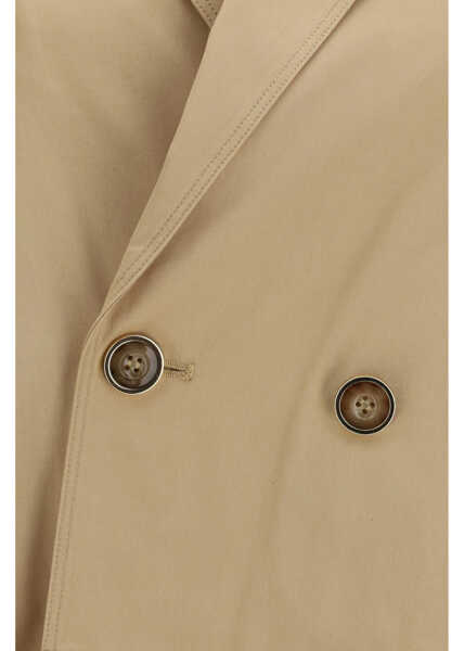 Trenciuri Pinko Tanya short Trench in cotton twill BEIGE CHANTILLY Femei (BM 19771010) 3