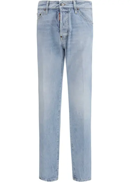 Blugi DSQUARED2 Belt-loop ripped Jeans NAVY BLUE Barbati (BM 19771028) 1