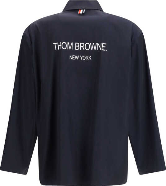 Jachete Thom Browne Packable logo print Jacket NAVY Barbati (BM 19771034) 2