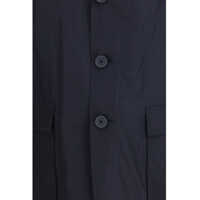 Jachete pentru Barbati - Jachete Thom Browne Packable logo print Jacket NAVY Barbati (BM 19771034) - B-mall.ro