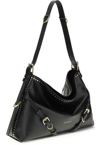 Genti de mana Givenchy Large Voyou Shoulder Bag in shiny leather BLACK Femei (BM 19771061) 2