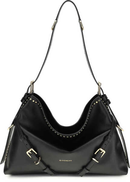 Genti de mana Givenchy Large Voyou Shoulder Bag in shiny leather BLACK Femei (BM 19771061) 1