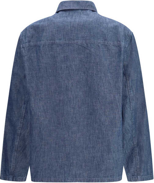 Jachete Jil Sander Patch-pocket chambray Overshirt INDIGO Barbati (BM 19771064) 2