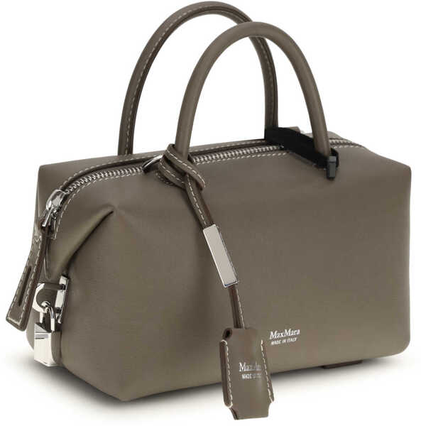 Genti de mana Max Mara Holdalls leather Handbag TORTORA Femei (BM 19771073) 2