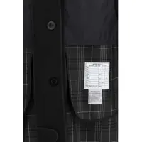 Paltoane pentru Barbati - Paltoane Maison Margiela Buttoned Coat BLACK/GREY CHECK Barbati (BM 19771112) - B-mall.ro