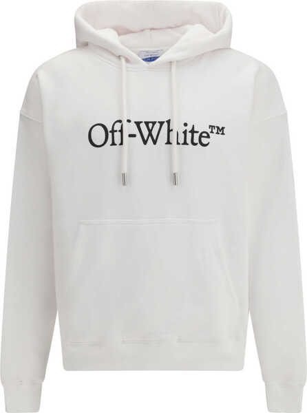 Bluze de trening Off-White Big Bookish Skate Hoodie WHITE-BLACK Barbati (BM 19771115) 1