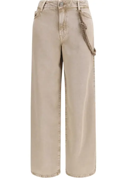 Blugi Pinko Lauryn Jeans with jeweled cord BEIGE-MACROCISTIDE Femei (BM 19771148) 1