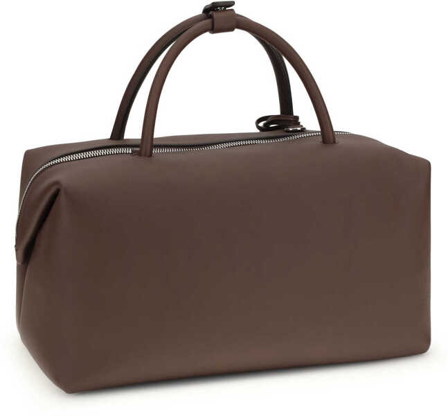 Genti de mana Max Mara Holdall Cargo leather Handbag MARRONE Femei (BM 19771193) 3