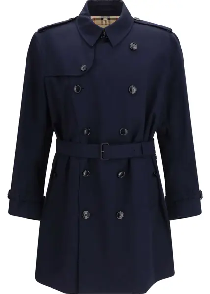 Paltoane Burberry Double-breasted belted Trench Coat COAL BLUE Barbati (BM 19771217) 1