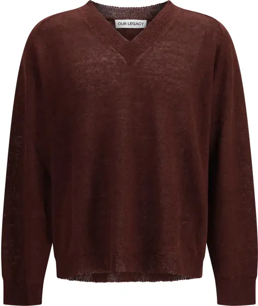 Pulovere OUR LEGACY V-neck Sweater CABERNET Barbati (BM 19771256) 1