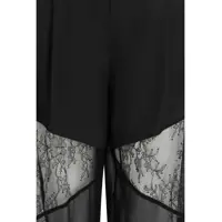 Pantaloni casual Dama - Pantaloni casual Pinko Nacy Pants with lace inserts NERO LIMOUSINE Femei (BM 19771259) - B-mall.ro