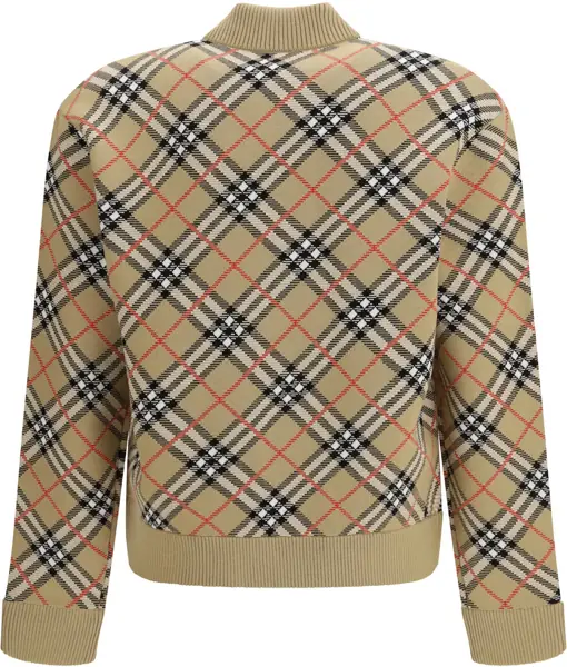Cardigane Burberry Vintage Check zip Cardigan SAND IP CHECK Barbati (BM 19771286) 2