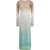 MISSONI BEACHWEAR Long viscose lam&eacute; cover-up Dress GREEN TONES