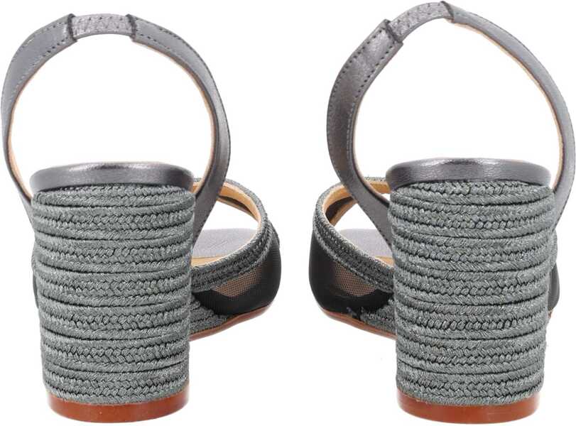 Sandale cu platforma CASTAER Espadrille Betty SILVER Femei (BM 19771661) 4