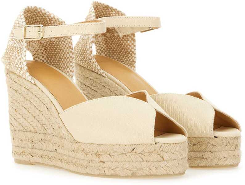 Sandale cu platforma CASTAER Espardilla White IVORY Femei (BM 19771679) 2