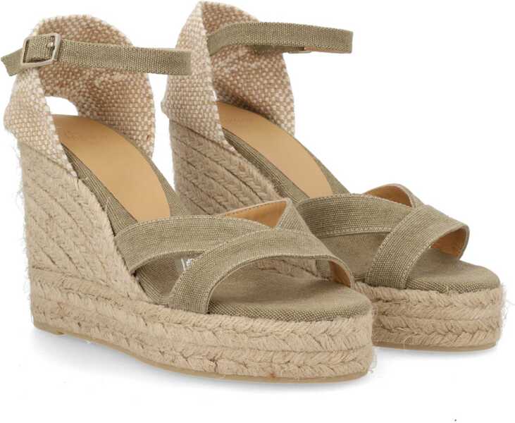 Sandale cu platforma CASTAER Espadrille Bruna GREEN Femei (BM 19771688) 2