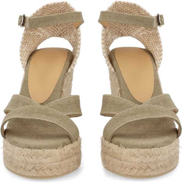 Sandale cu platforma CASTAER Espadrille Bruna GREEN Femei (BM 19771688) 3