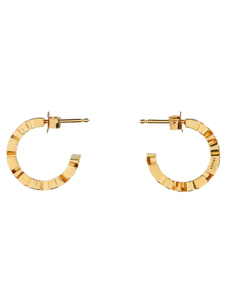 Cercei Versace Logo Hoop Earrings GOLD Femei (BM 19771709) 4