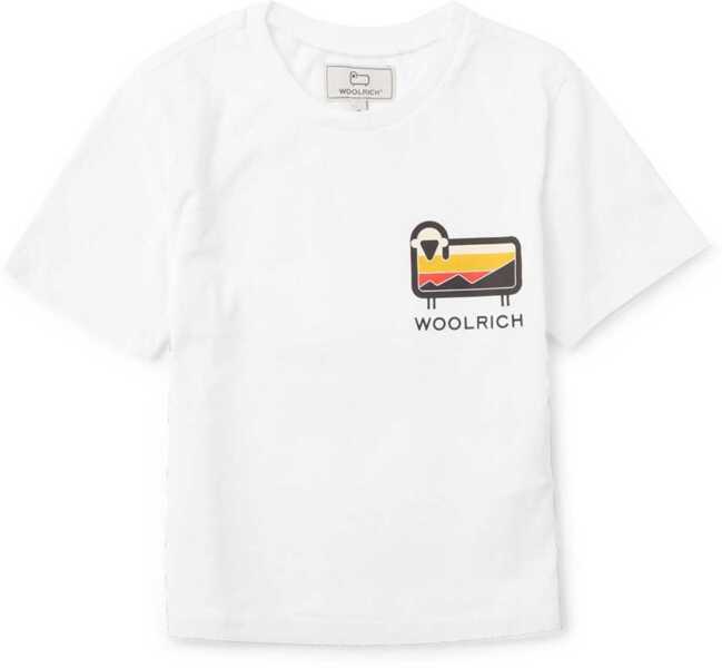 Tricouri Woolrich Sheep T-Shirt WHITE Baieti (BM 19771727) 1