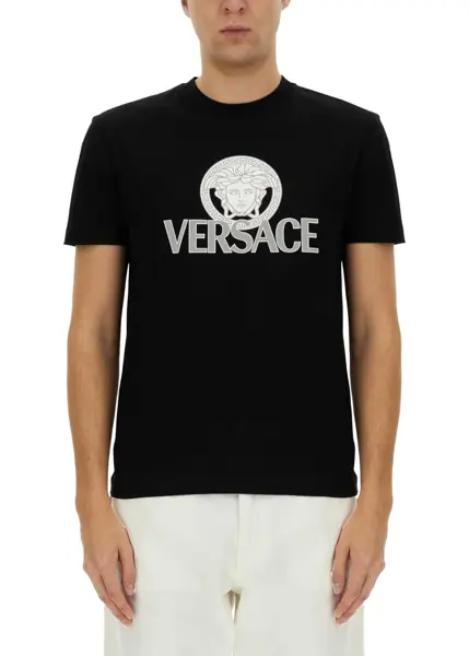 Tricouri Versace Jersey T-Shirt BLACK Barbati (BM 19771745) 1