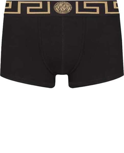 Lenjerie intima Versace Boxer Shorts With Greek BLACK Barbati (BM 19771748) 1