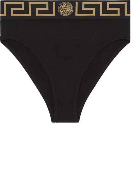 Chiloti Versace High Waist Briefs BLACK Femei (BM 19771814) 4