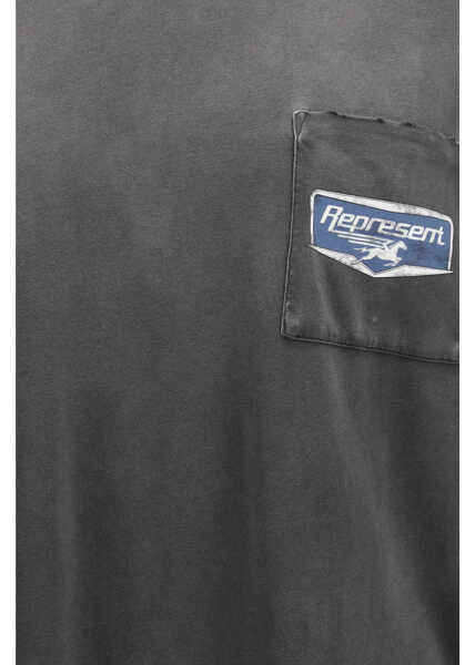 Tricouri REPRESENT Nothing Faster T-shirt STAINED BLACK Barbati (BM 19772153) 3