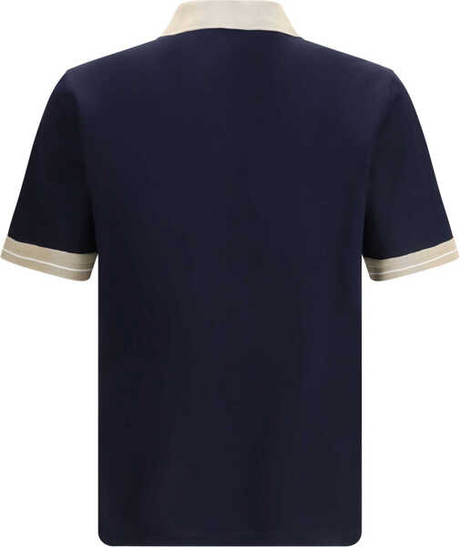 Tricouri Polo Ferragamo Short-sleeve Polo Shirt NEW NAVY/SAFARI/WHITE Barbati (BM 19772201) 2