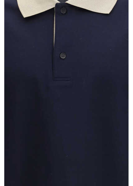 Tricouri Polo Ferragamo Short-sleeve Polo Shirt NEW NAVY/SAFARI/WHITE Barbati (BM 19772201) 3