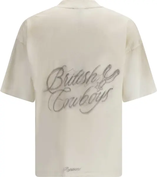 Tricouri REPRESENT British Cowboys T-shirt WASHED ECRU Barbati (BM 19773167) 2