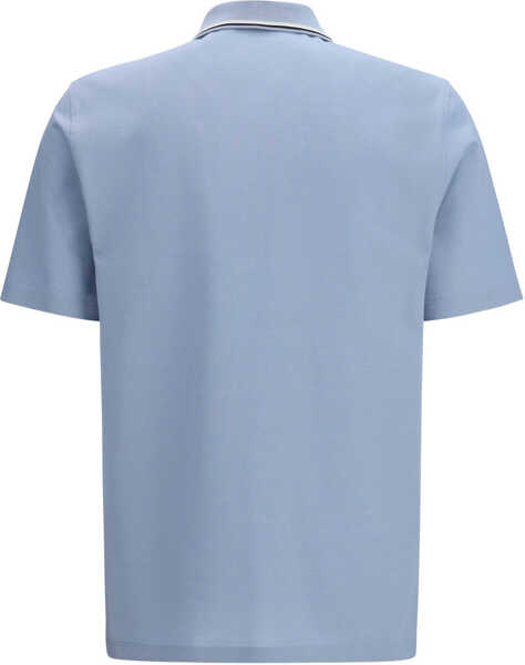 Tricouri Polo Ferragamo Cotton Polo WASHED DENIM/N.NAVY/WTE/S.BLUE Barbati (BM 19773173) 2