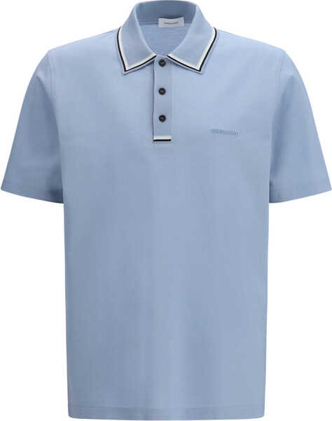 Tricouri Polo Ferragamo Cotton Polo WASHED DENIM/N.NAVY/WTE/S.BLUE Barbati (BM 19773173) 1