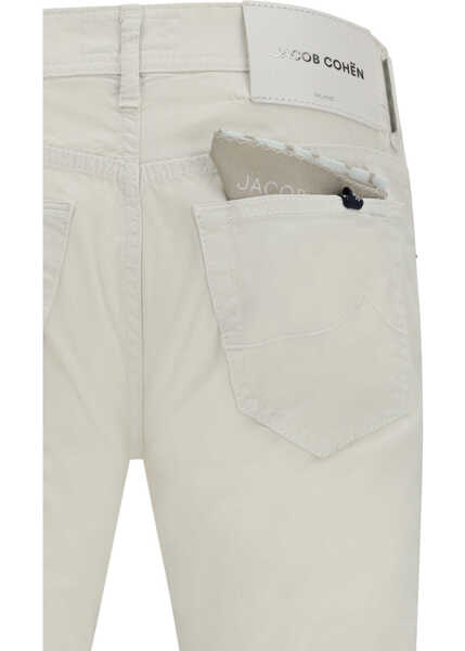 Blugi Jacob Cohen Slim-fit Pants OFF WHITE Barbati (BM 19773179) 3